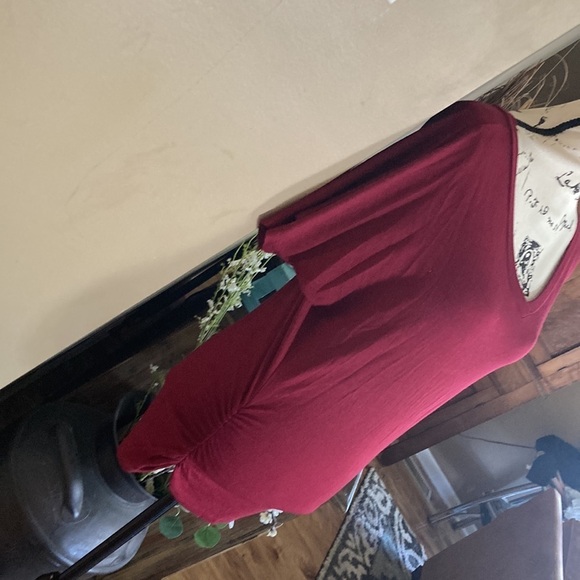 Johnny shirt red shirt sleeve M crinkle sides - Picture 2 of 9